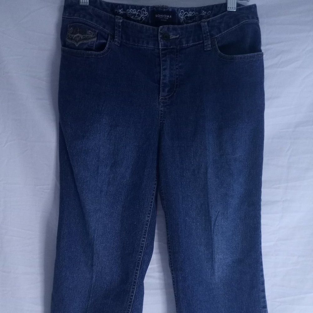 Womens 8P Sonoma Denim Capris
